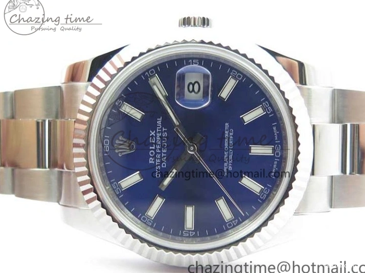 0111 DateJust 126334 SS Noob 1:1 904L Best Edition Blue Dial Stick Markers on Oyster Bracelet A Youthful 3169